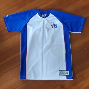 Majestic Hardwood Classics Phila 76ers Warm Up